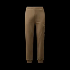 Pantalon survêtement cargo CP COMPANY coton gaze diagonal taupe