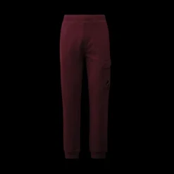 Pantalon survêtement cargo CP COMPANY coton relief diagonal bordeaux