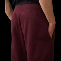 Pantalon survêtement cargo CP COMPANY coton relief diagonal bordeaux