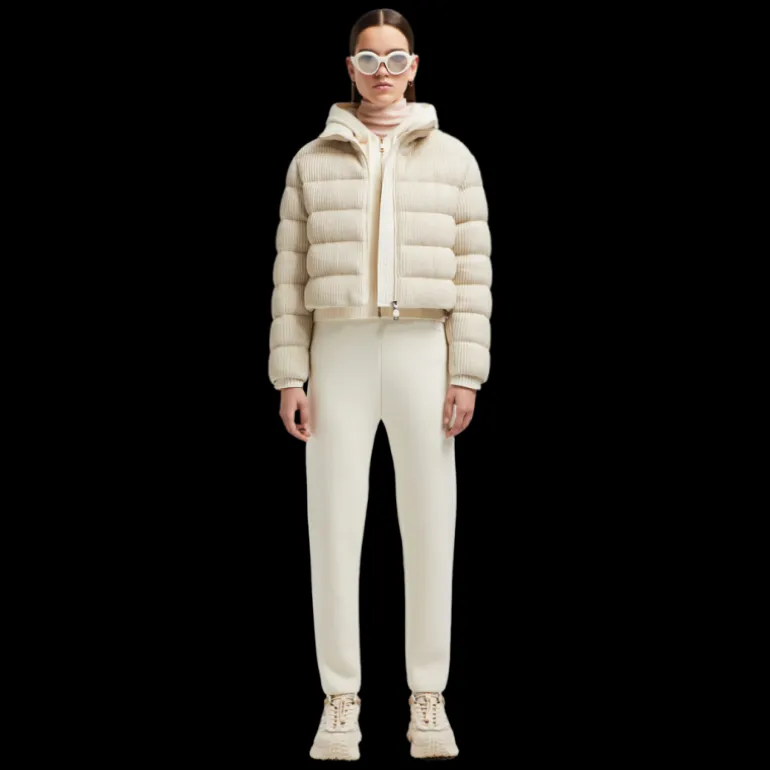 Pantalon survêtement MONCLER laine cachemire écru