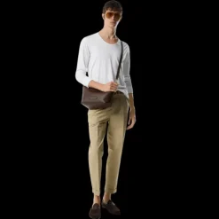 Pantalon TOM FORD 2 poches coton soie beige revers bas