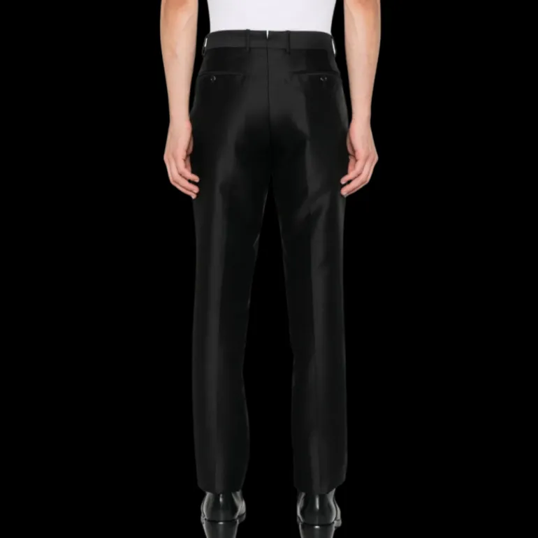 Pantalon TOM FORD Dyllan mélange laine mohair soie noir