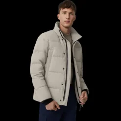 Parka CANADA GOOSE Wyndham capuche amovible nylon matelassé mastic