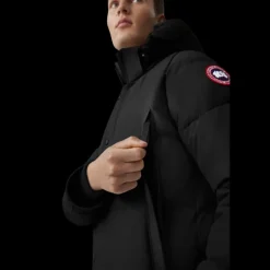 Parka CANADA GOOSE Wyndham capuche amovible nylon matelassé noir