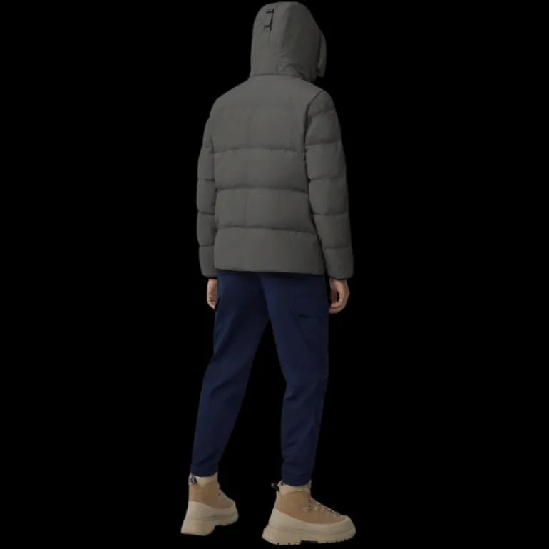 Parka CANADA GOOSE Wyndham capuche amovible nylon matelassé gris