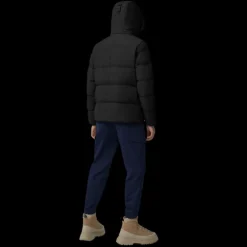 Parka CANADA GOOSE Wyndham capuche amovible nylon matelassé noir