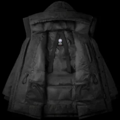 Parka capuche CANADA GOOSE Langford laine flanelle gris carbone