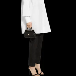 Petit sac à main DOLCE & GABBANA Sicily cuir agneau matelassé noir bandoulière