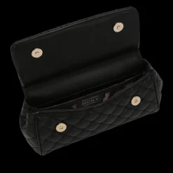 Petit sac à main DOLCE & GABBANA Sicily cuir agneau matelassé noir bandoulière