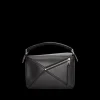 Petit sac LOEWE Puzzle cuir de veau satiné noir