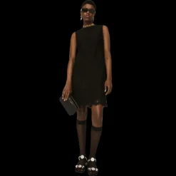 Petit sac photo DG Logo Bag cuir de veau noir