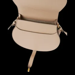 Petit sac porté épaule CHLOE Marcie cuir beige nude