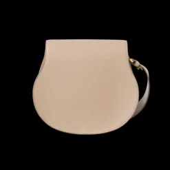 Petit sac porté épaule CHLOE Marcie cuir beige nude