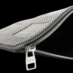 Pochette Tablette ALEXANDER MCQUEEN Snatched cuir veau noir clous