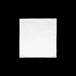 Pochette TOM FORD carrée soie ivoire bord noir