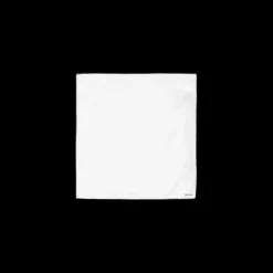 Pochette TOM FORD soie écrue liseret noir logo