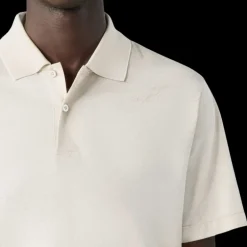 Polo BERLUTI coton Piqué Jacquard Scritto all-over beige