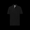 Polo BURBERRY Eddie manches courtes coton piqué Noir logo Monogramme TB