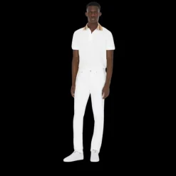 Polo Burberry en coton avec col Check Cody