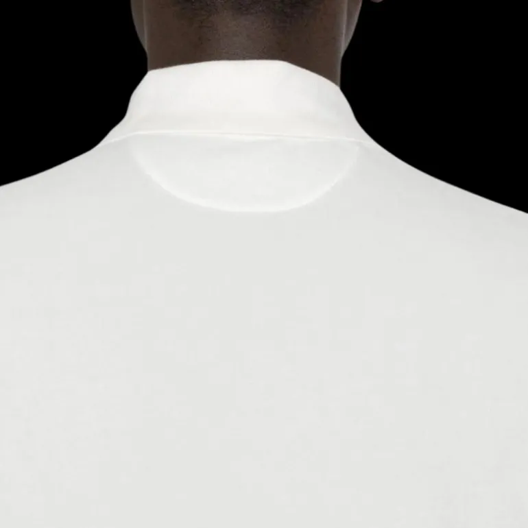 Polo TOM FORD manche courte coton mélangé éponge blanc