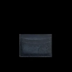Porte-carte BERLUTI Bambou cuir veau Venezia bleu marine Scritto
