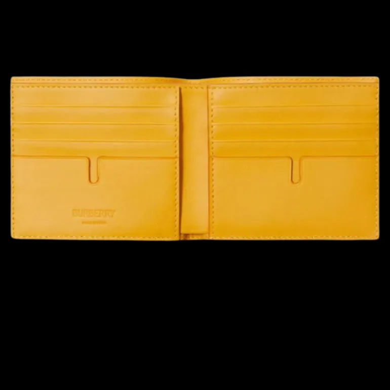 Portefeuille BURBERRY volets carreaux check jaune
