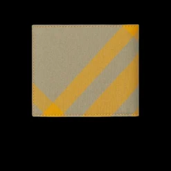 Portefeuille BURBERRY volets carreaux check jaune