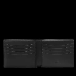 Portefeuille Compact BERLUTI Makore Slim cuir veau bleu marine Scritto