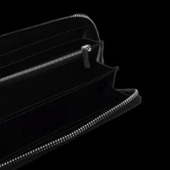 Portefeuille compagnon cuir gris FF noir