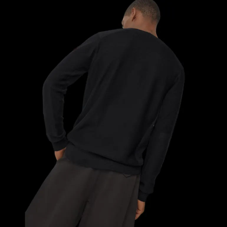 Pull CANADA GOOSE Dartmouth col rond coton noir