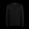 Pull col rond ZEGNA maille fine laine noire