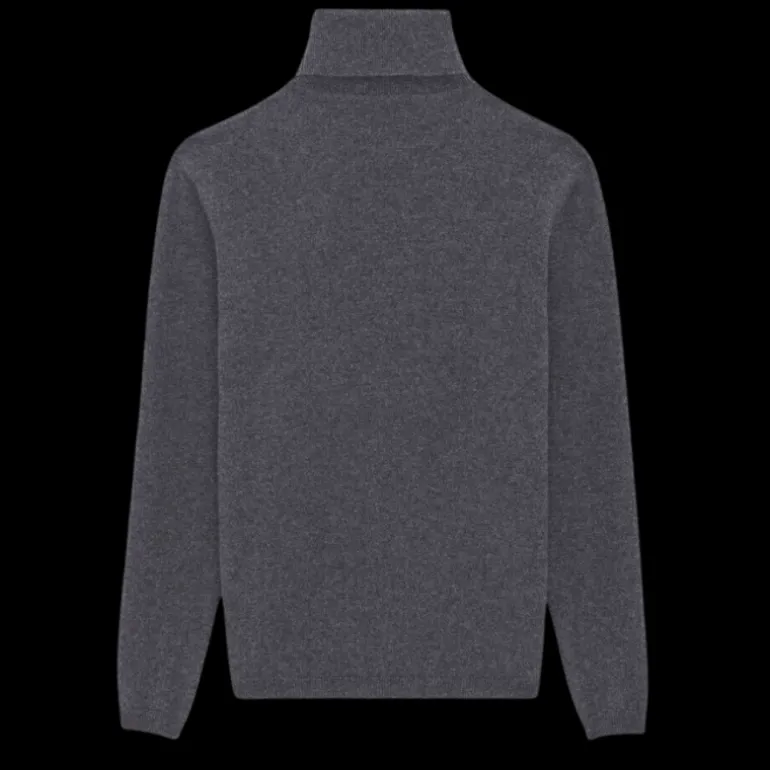 pull col roulé SAINT LAURENT cachemire gris chiné