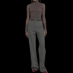 Pull-over PHILOSOPHY DI LORENZO SERAFINI col roulé tulle stretch gris