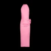 Robe MAGDA BUTRYM midi dos nu jersey rose drapée fendue fleurs