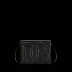 Sac à bandoulière DG Logo Bag cuir veau noir