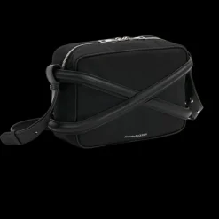 Sac ALEXANDER MCQUEEN Camera Appareil Photo Harnais cuir Nylon Noir
