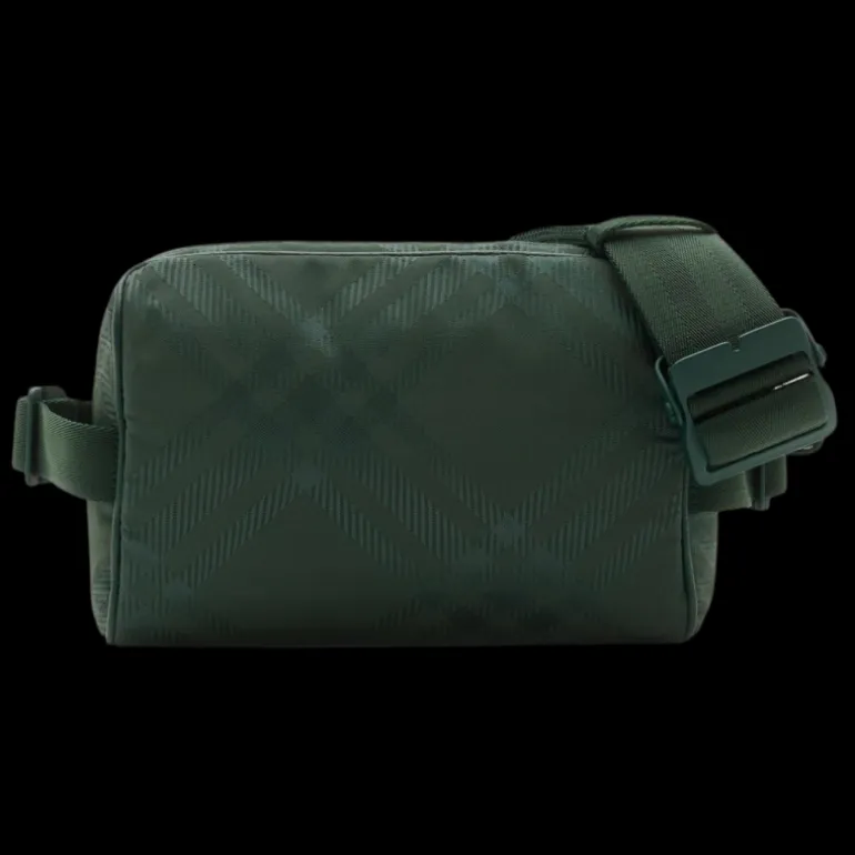 Sac Banane BURBERRY nylon check carreaux vert jacquard