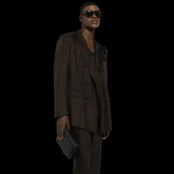 Sac bandoulière DOLCE & GABBANA cuir de cerf noir DG matelassé effet 3D