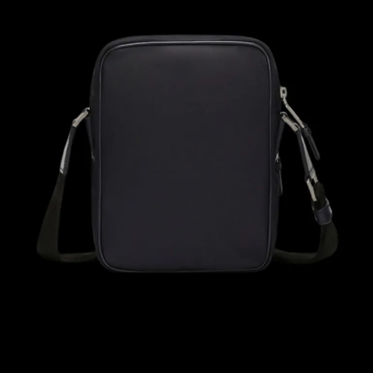 Sac bandoulière nylon bleu marine logo relief blanc DOLCE & GABBANA