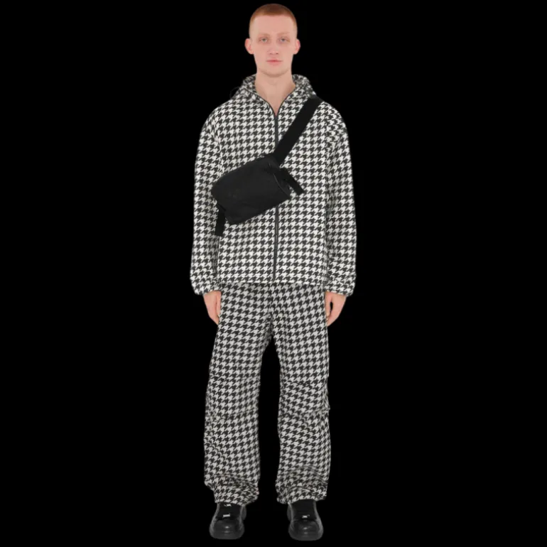 Sac ceinture BURBERRY nylon à carreaux Jacquard noir