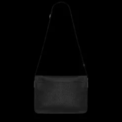 Sac Messenger SAINT LAURENT Niki bandoulière cuir grainé noir