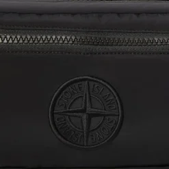 Sac pochette STONE ISLAND nylon métal Econyl ® noir sangle