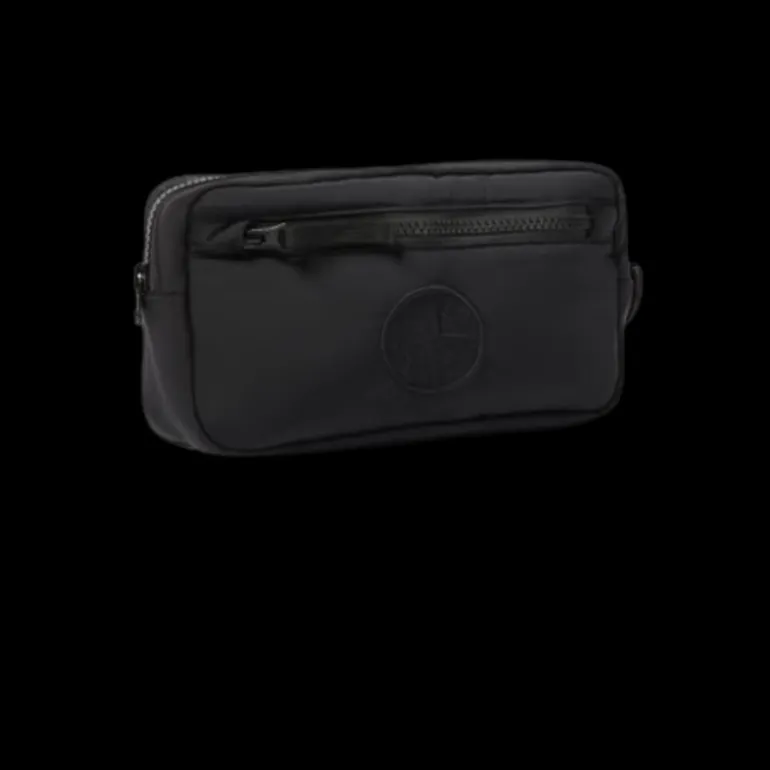 Sac pochette STONE ISLAND nylon métal Econyl ® noir sangle