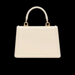 Sac porté main DOLCE & GABBANA Dévotion Petit cuir écru Cœur Or