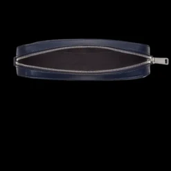 Sac porté épaule FENDI compact toile FF bleu jean denim cuir bleu marine