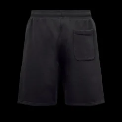 Short AMI Paris coton bio noir broderie cœur ton sur ton