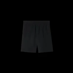 Short ample BURBERRY coton léger noir patch étiquette check beige poche