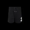 Short de sport AMIRI coton jersey noir  multi logo blanc
