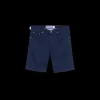 Short JACOB COHEN Nicolas coton bleu marine 5 poches