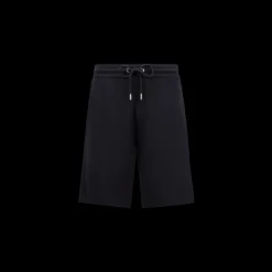 Short MONCLER molleton coton bleu marine poche denim jean